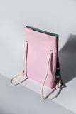 CONVERTIBLE GREEN & PINK BACKPACK